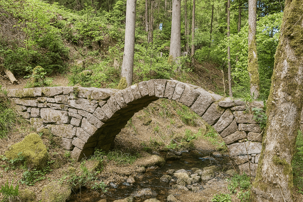 Brücke in der Natur – Symbol für Verbindung in der pädagogischen Fortbildung