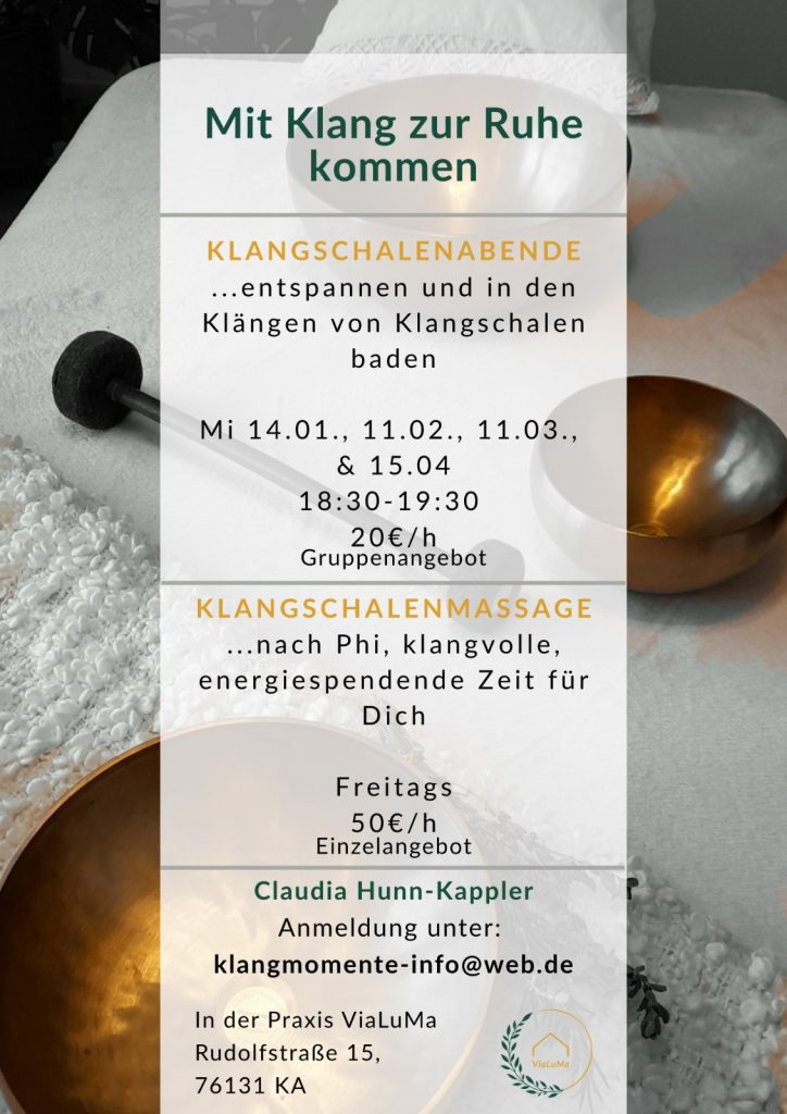 Klangschalen Flyer